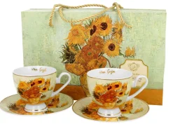 Zestaw 2 filiżanek Van Gogh Sunflowers 220 ml * Duo Outlet