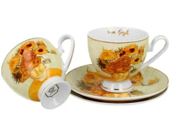 Zestaw 2 filiżanek Van Gogh Sunflowers 220 ml * Duo Outlet