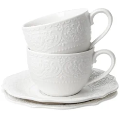 Zestaw 2 filiżanek ze spodkami Alice 210 ml * Duo Outlet