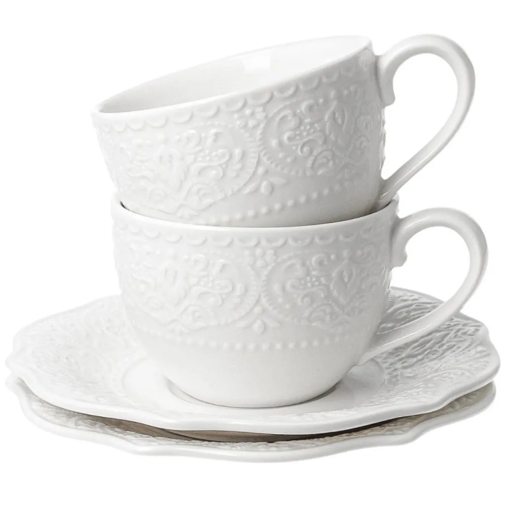 Zestaw 2 filiżanek ze spodkami Alice 210 ml * Duo Outlet