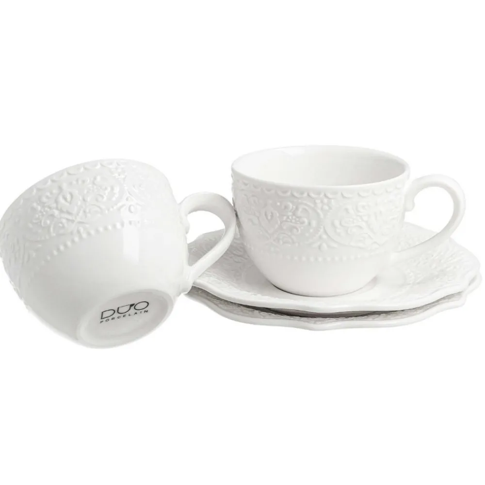 Zestaw 2 filiżanek ze spodkami Alice 210 ml * Duo Outlet