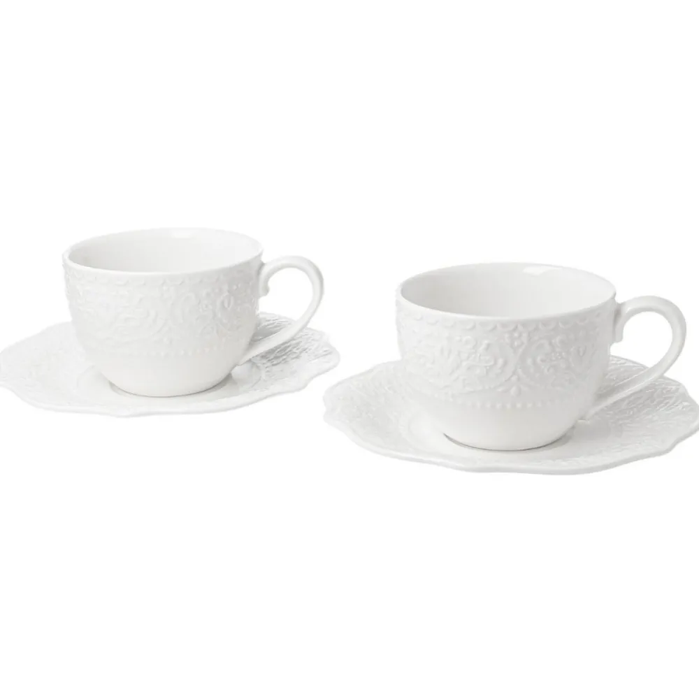 Zestaw 2 filiżanek ze spodkami Alice 210 ml * Duo Outlet