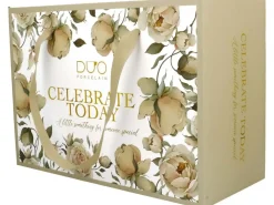 Zestaw 2 filiżanek ze spodkami ENGLISH ROSES WHITE 2x250 ml * Duo Best