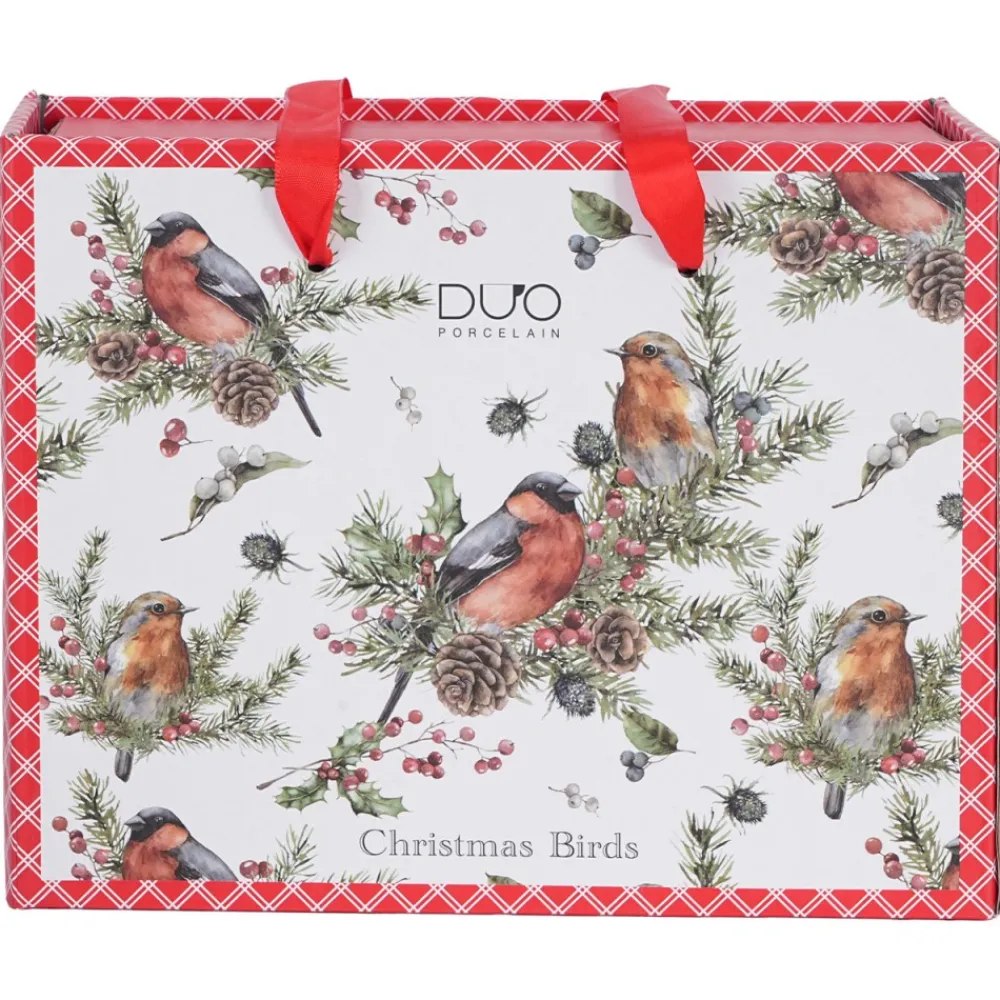 Zestaw filiżanek ze spodkami 2 sztuki CHRISTMAS BIRDS 1 250 ml * Duo Online