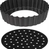 Zestaw 4 foremek do tartaletek z wyjmowanym dnem 10 cm * 5five Simply Smart New