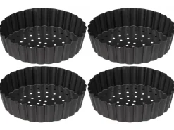 Zestaw 4 foremek do tartaletek z wyjmowanym dnem 10 cm * 5five Simply Smart New