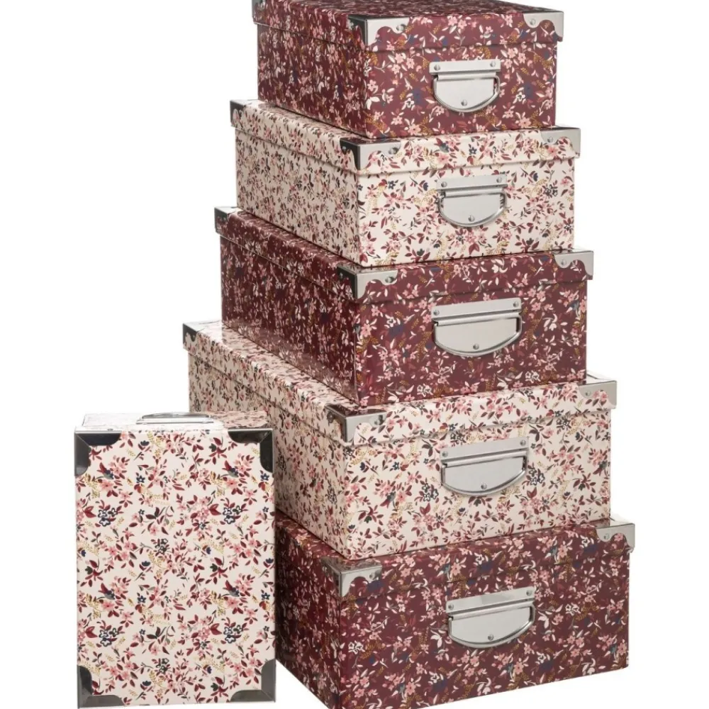 Zestaw 6 kartonowych pudełek Delicat Rose * 5five Simply Smart Outlet