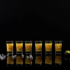 Zestaw 6 kieliszków z napisami Verres * HowHomely New