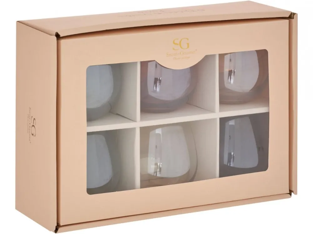Zestaw 6 kolorowych szklanek 450 ml Lucia * Secret de Gourmet Discount