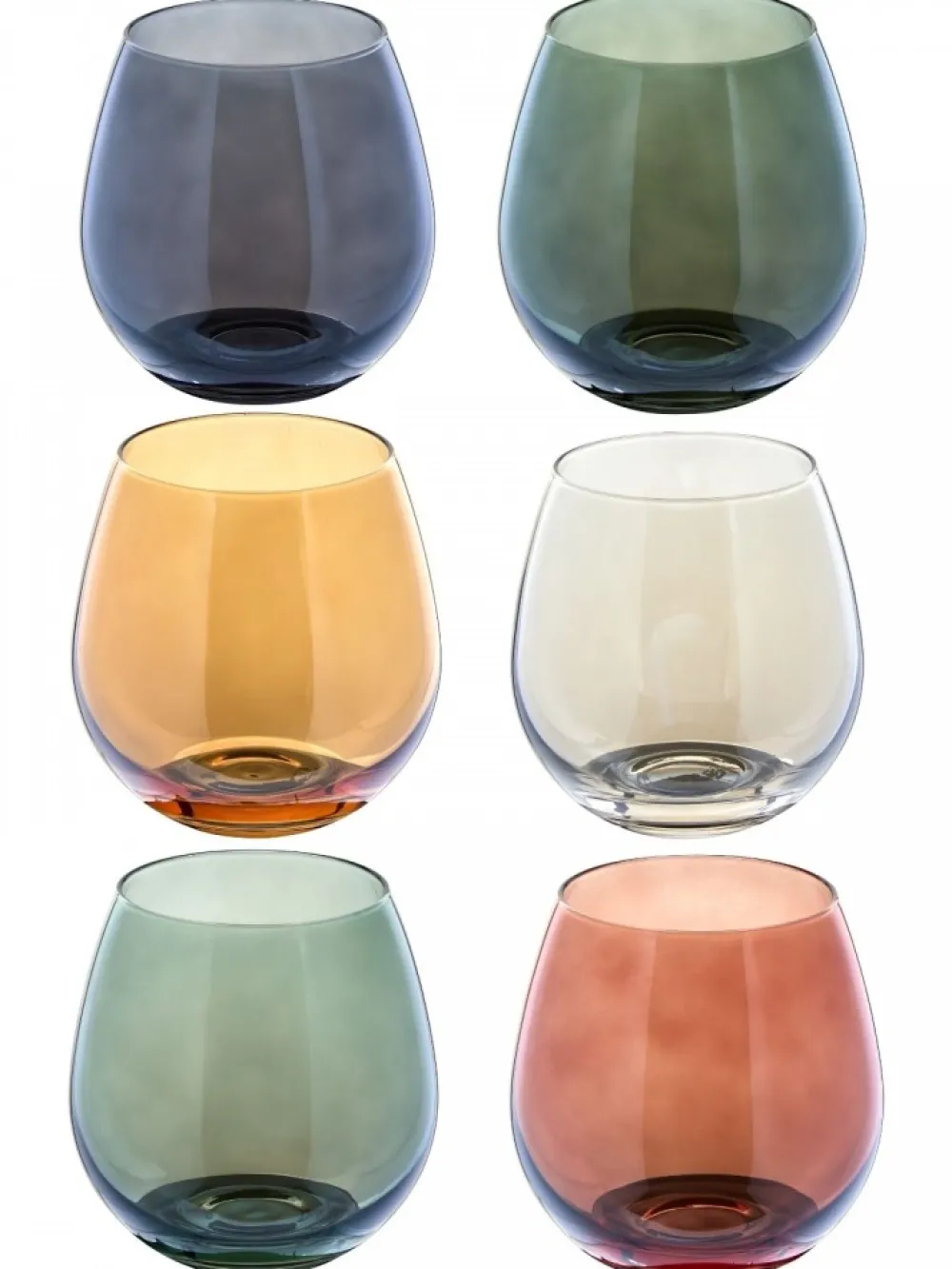 Zestaw 6 kolorowych szklanek 450 ml Lucia * Secret de Gourmet Discount