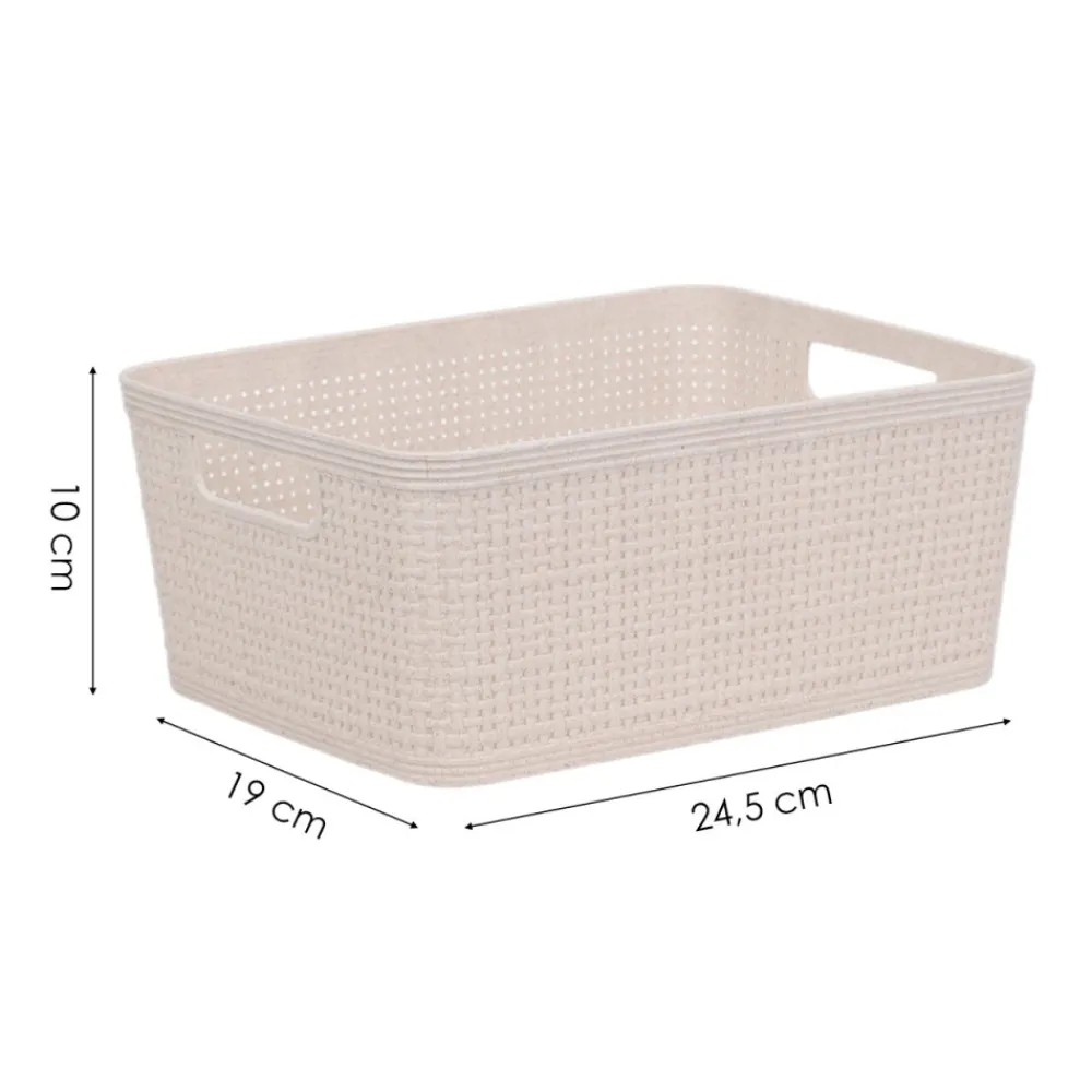 Zestaw koszy z tworzywa sztucznego 2 szt. 24,5x19x10 cm * Excellent Houseware