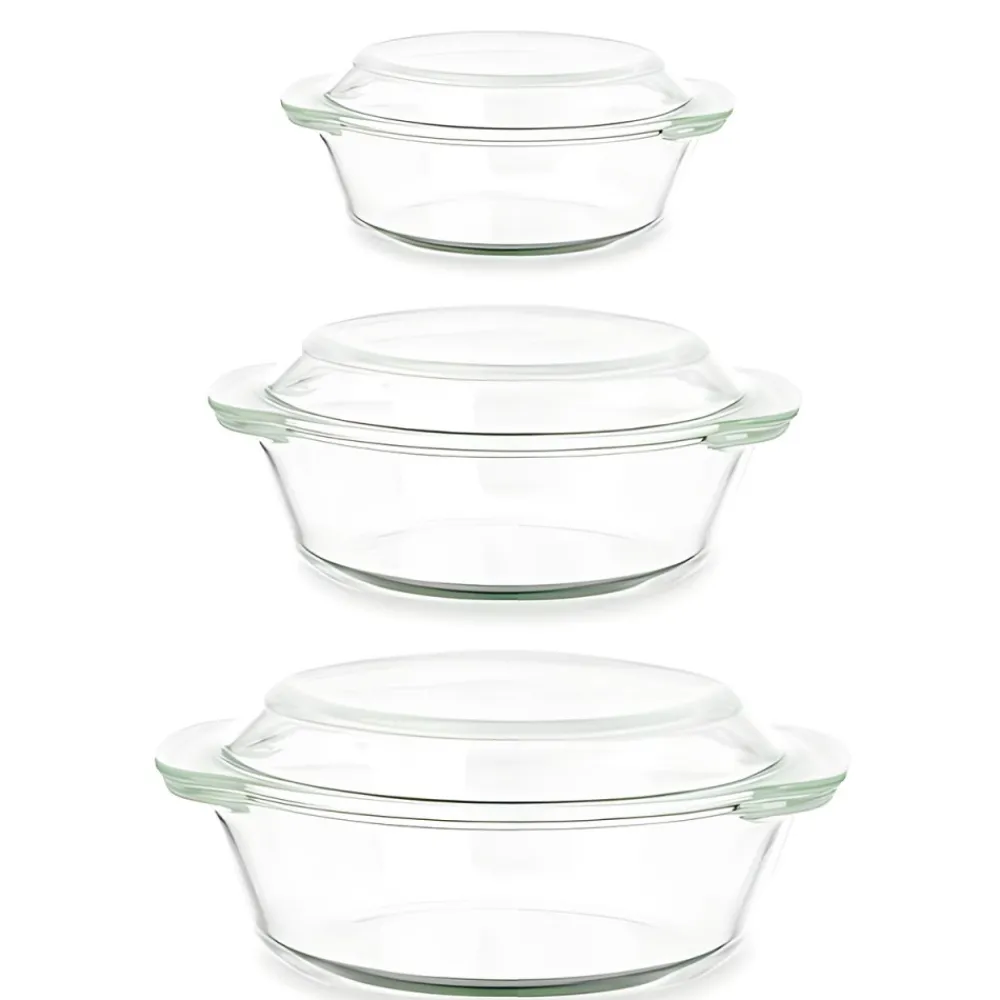 Zestaw 3 naczyń do zapiekania 700ml, 1l, 1,5l * VIVALTO Clearance