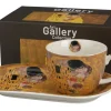 Zestaw śniadaniowy filiżanka ze spodkiem G. Klimt The Kiss * Duo Online