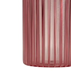 Zestaw 3 nowoczesnych wazonów RIBS transparentny różowy * HowHomely New