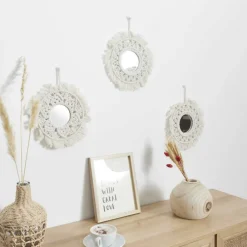 Zestaw 3 okrągłych luster CALEO * HowHomely Discount