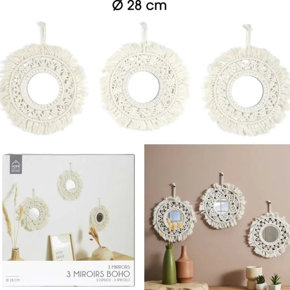 Zestaw 3 okrągłych luster CALEO * HowHomely Discount