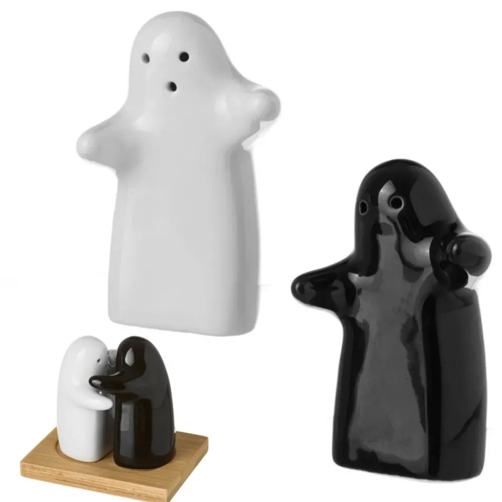 Zestaw pojemników na podstawce SALT & PEPPER * HowHomely Sale