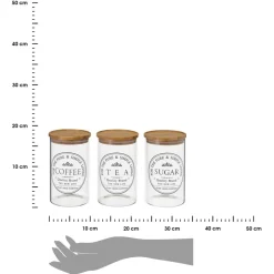 Zestaw słoików borokrzemowych 3x 1000 ml * HowHomely Discount