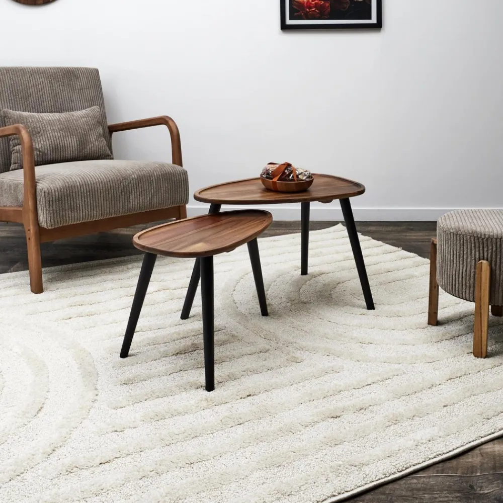 Zestaw 2 stolików kawowych Loft Duo * HowHomely New