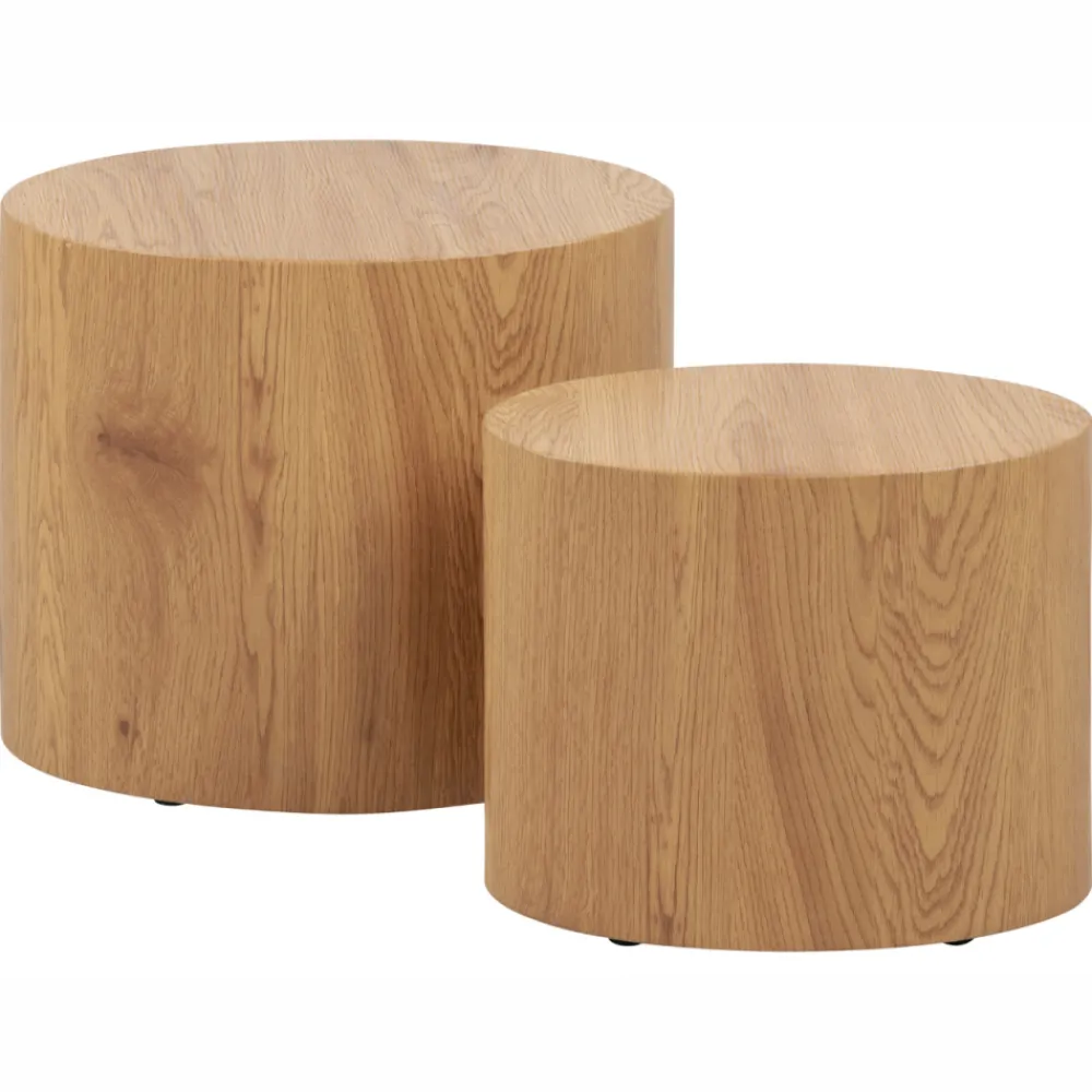 Zestaw 2 stolików kawowych Mice imitacja dębu * Actona Outlet