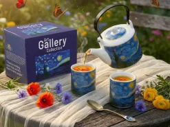 Zestaw 2 złote łyżeczki Van Gogh Starry Night * Duo Best