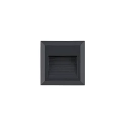 Zewnętrzna Oprawa Podtynkowa SIDEWALK Czarny 3W LED 3000K IP54 10 cm