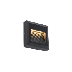 Zewnętrzna Oprawa Podtynkowa SIDEWALK Czarny 3W LED 3000K IP54 10 cm