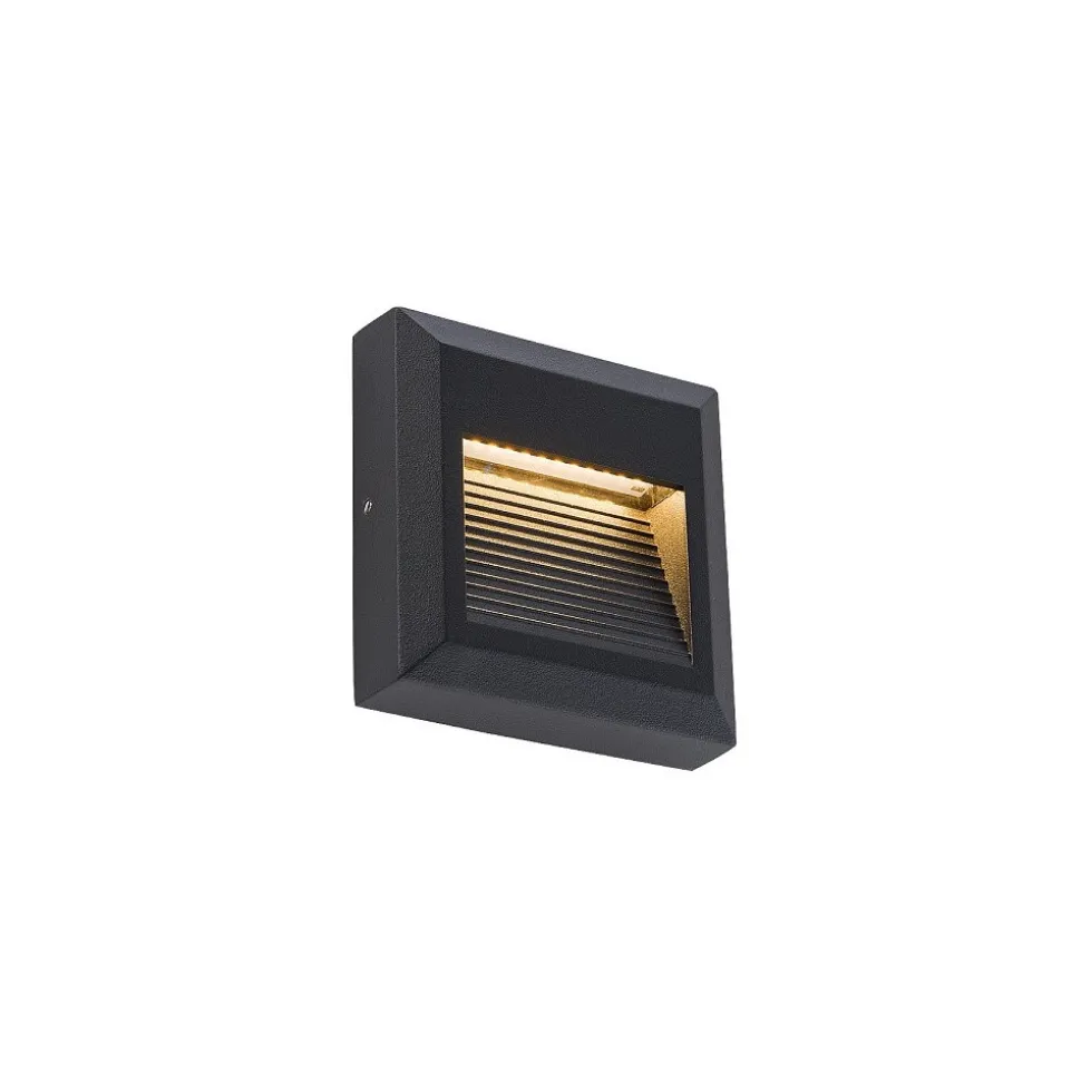 Zewnętrzna Oprawa Podtynkowa SIDEWALK Czarny 3W LED 3000K IP54 10 cm