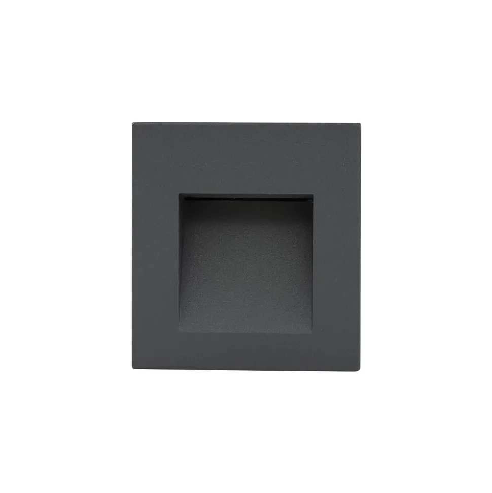 Zewnętrzna Oprawa Podtynkowa STEP Czarny 3W LED 3000K IP44