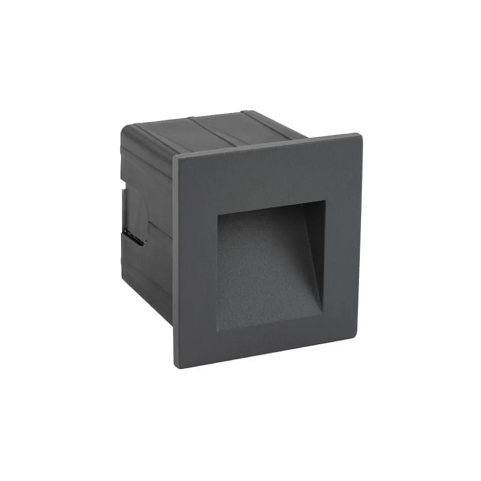 Zewnętrzna Oprawa Podtynkowa STEP Czarny 3W LED 3000K IP44