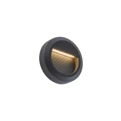 Zewnętrzna Oprawa Podtynkowa SIDEWALK Czarny 3W LED 3000K IP54 11cm * Nowodvorski Hot