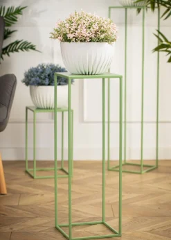 Zielony kwietnik stojący 70 cm * HowHomely Discount