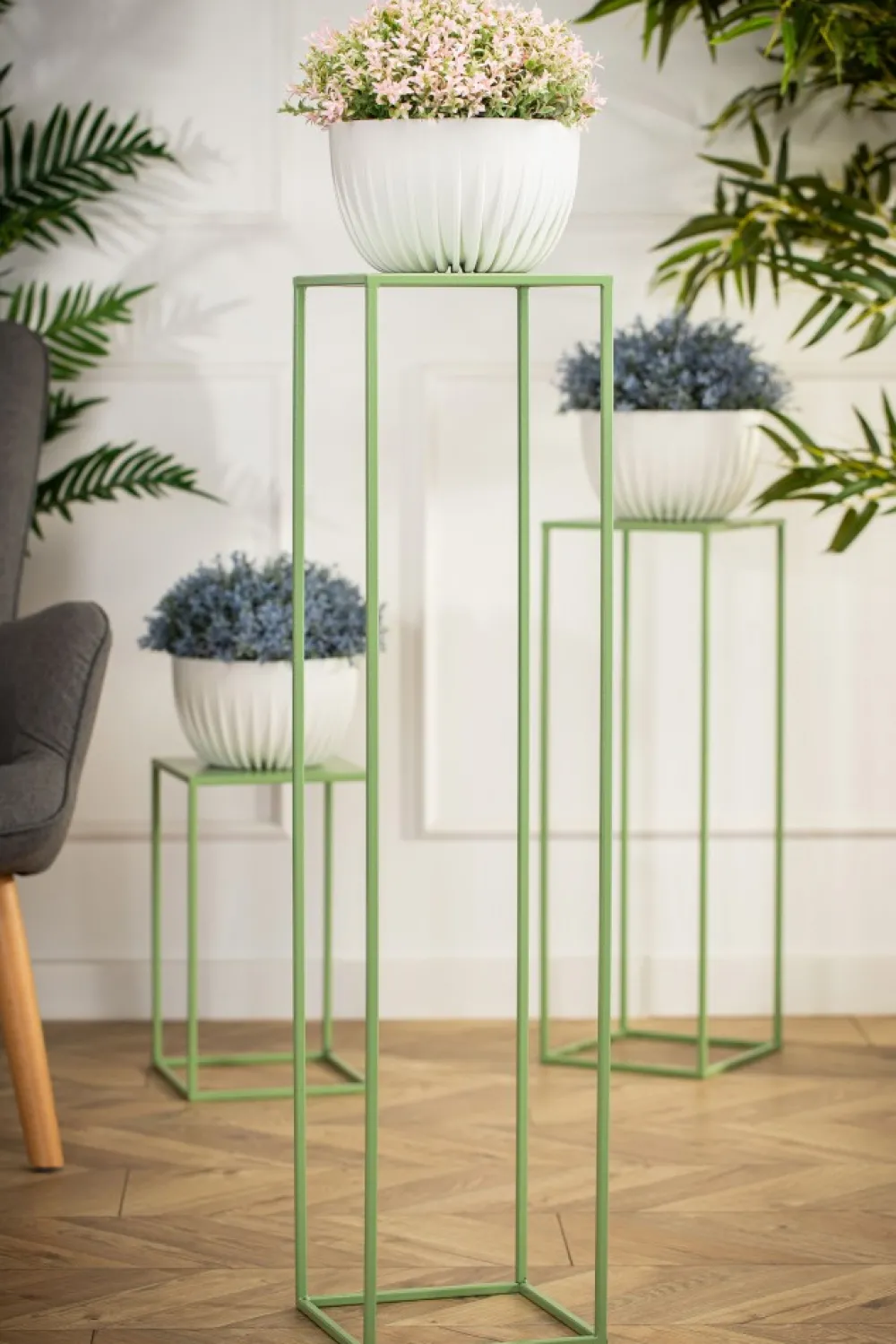 Zielony kwietnik stojący 100 cm * HowHomely Clearance