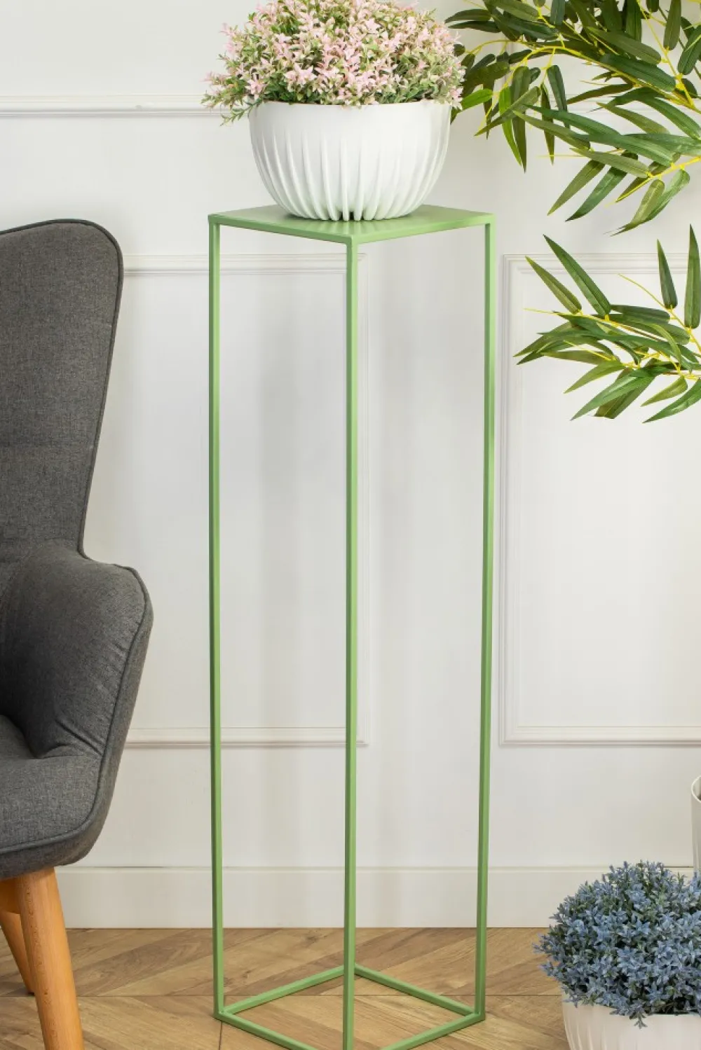 Zielony kwietnik stojący 100 cm * HowHomely Clearance