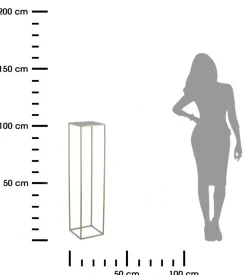 Zielony kwietnik stojący 100 cm * HowHomely Clearance