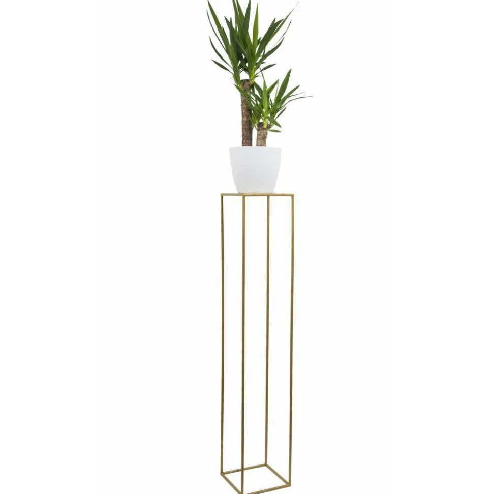 Złoty nowoczesny kwietnik stojący 100 cm LOFT