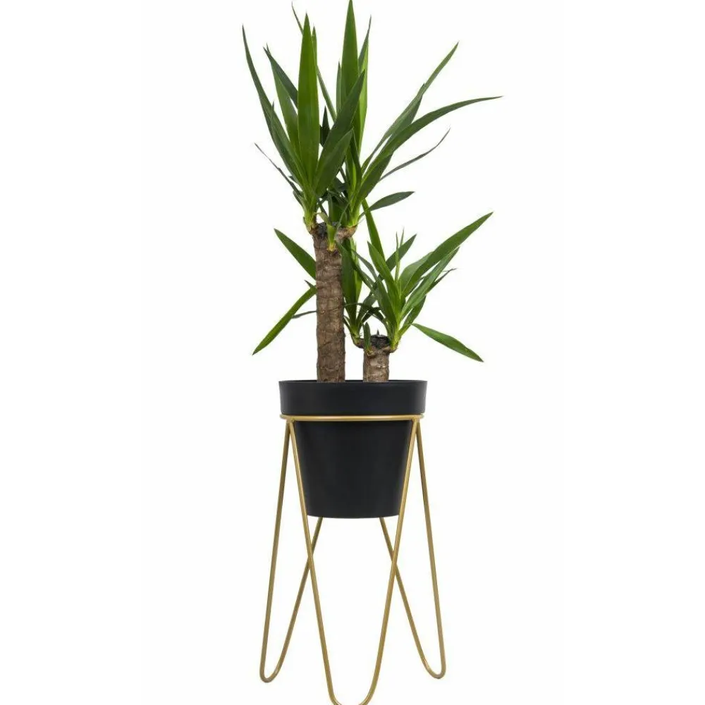 Złoty nowoczesny kwietnik Loft 45 cm * HowHomely Outlet