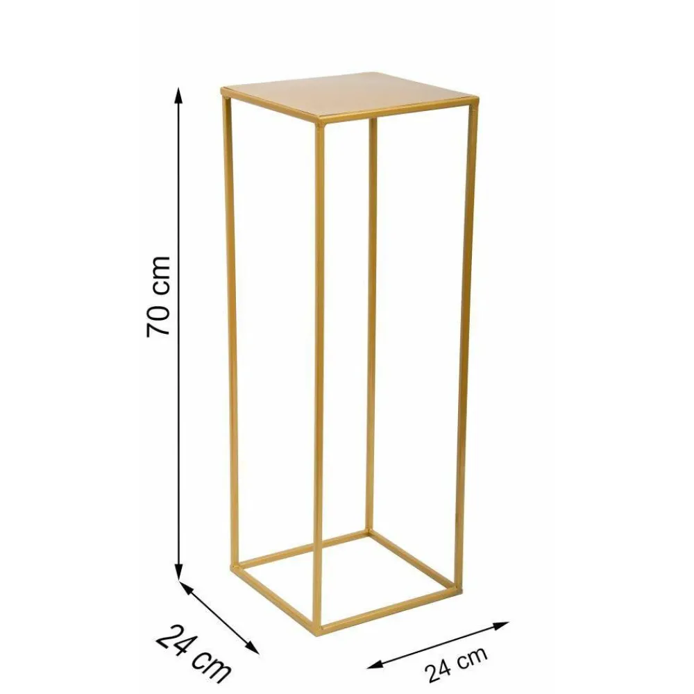 Złoty nowoczesny kwietnik stojący 70 cm LOFT * HowHomely Clearance