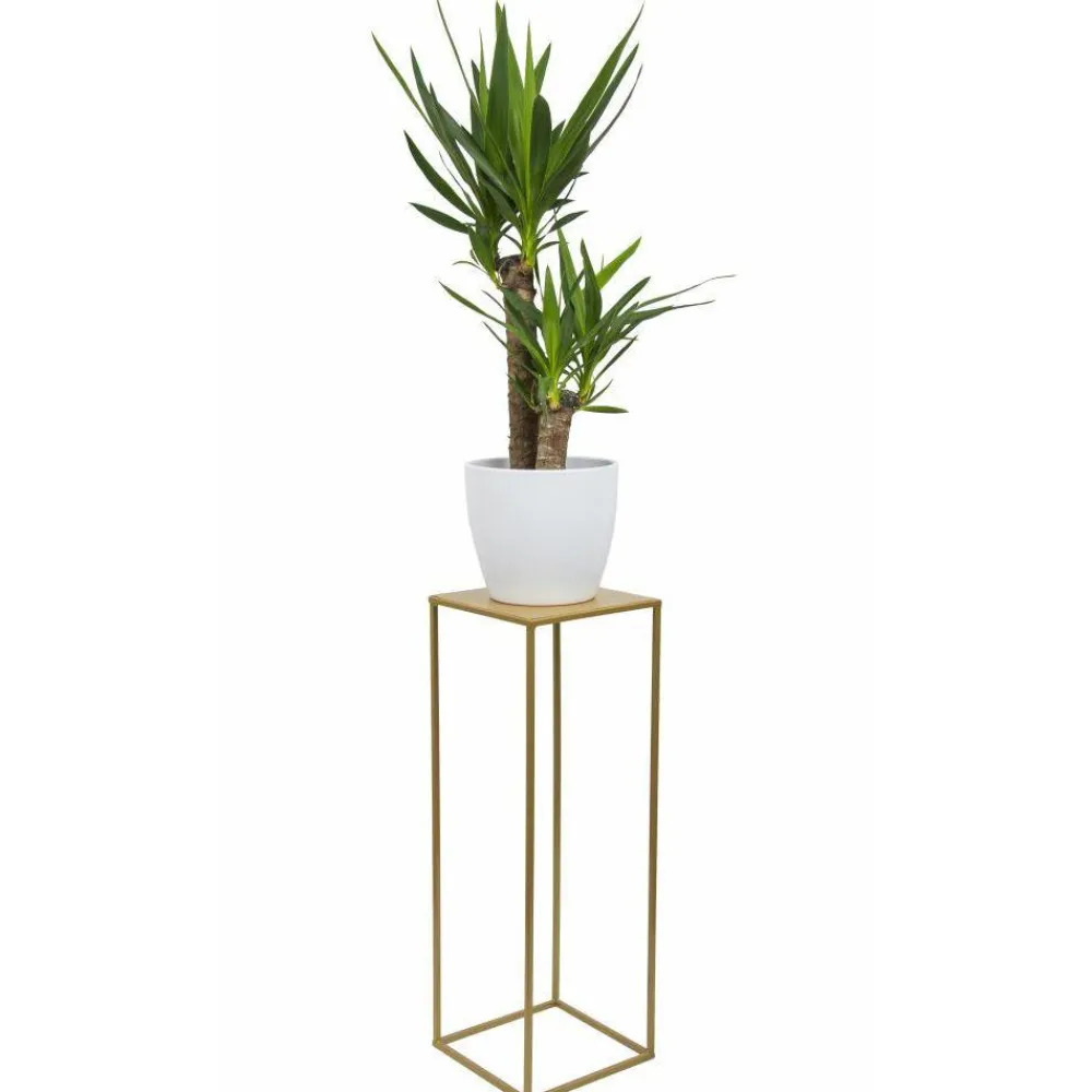 Złoty nowoczesny kwietnik stojący 70 cm LOFT * HowHomely Clearance