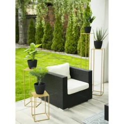 Złoty nowoczesny kwietnik stojący 70 cm LOFT * HowHomely Clearance