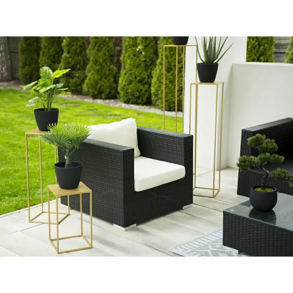 Złoty nowoczesny kwietnik stojący 70 cm LOFT * HowHomely Clearance