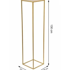 Złoty nowoczesny kwietnik stojący 130 cm LOFT * HowHomely Discount