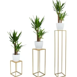 Złoty nowoczesny kwietnik stojący 130 cm LOFT * HowHomely Discount