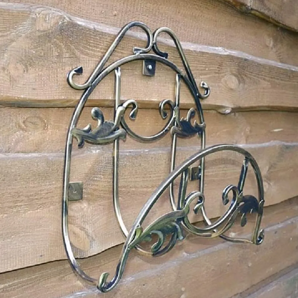 Złoty uchwyt wieszak na wąż ogrodowy 48 cm * Dąstal Clearance